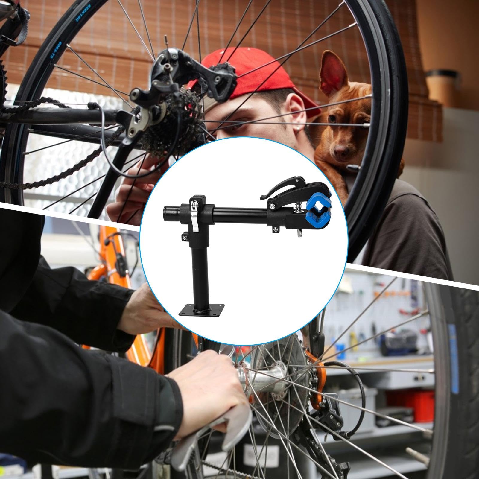 Portabici - Portabici per gancio di traino, portabici compatto | Supporto per biciclette ad alta resistenza, supporto per biciclette con gancio di traino, supporto per riparazione