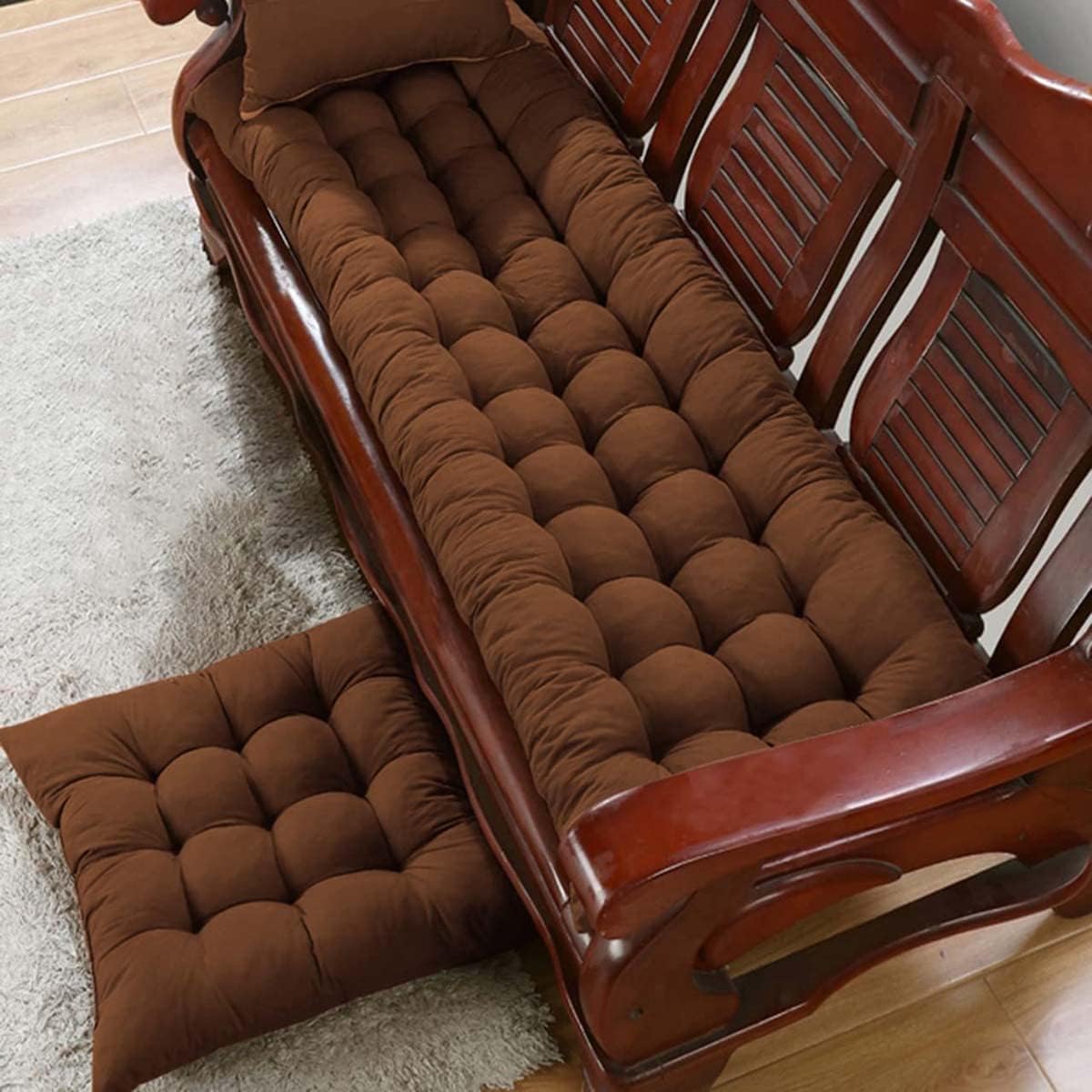 Cuscino Per Panca 160x50cm Grigio - Morbido Per Interni/Esterni, Giardino, Dondolo - Foto 6