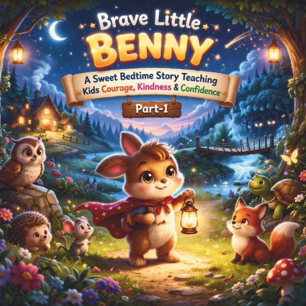 “Brave Little Benny: A Sweet Bedtime Story Teaching Kids Courage, Kindness & Confidence”: A Magical Journey Through the Meadow