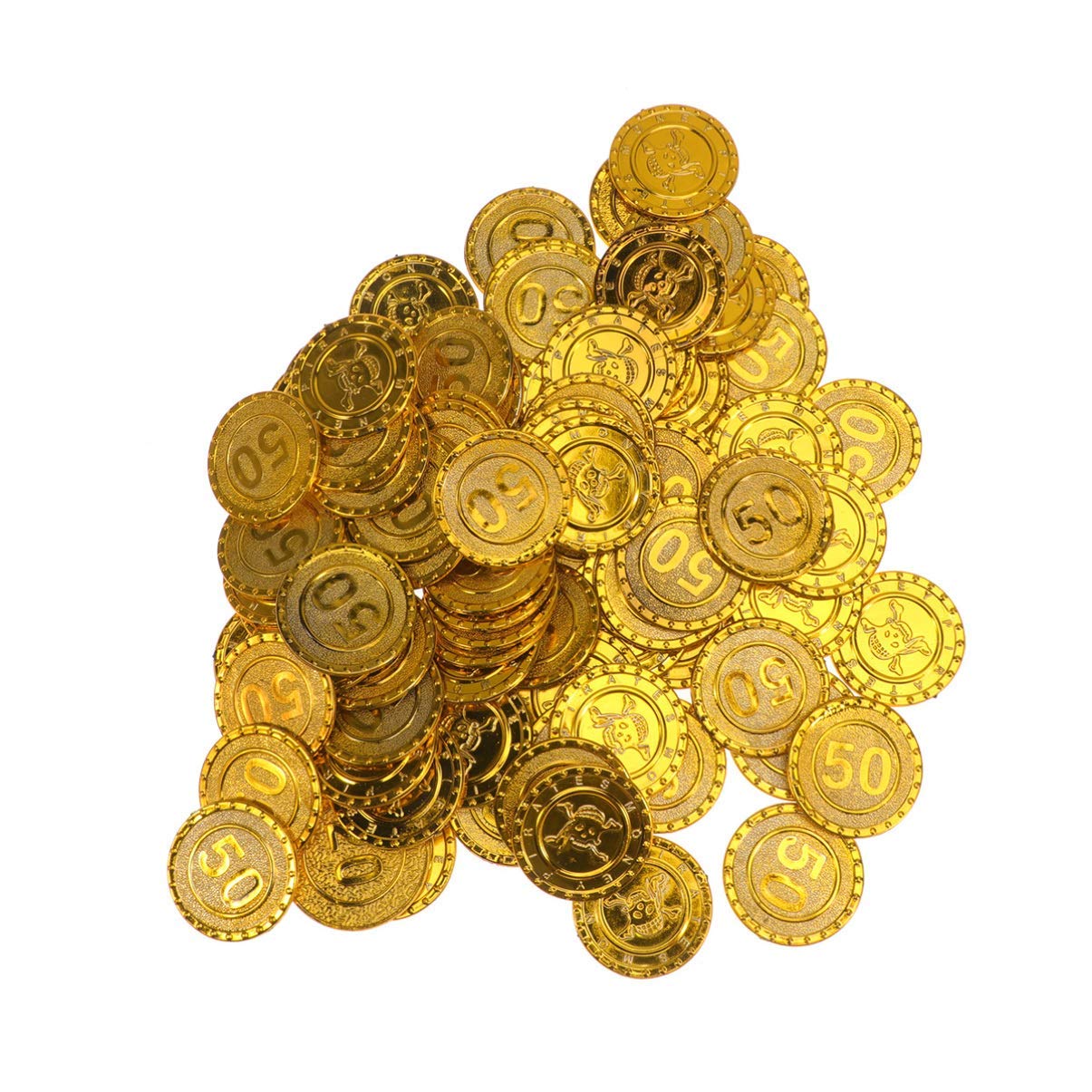 Amazon.co.jp: 人工フェイクフード野菜玩具ゲームコイン海賊トレジャーコイン偽コイン宝くじコイン小道具海賊子供誕生日パーティー用品100個（宗派50）  : スポーツ＆アウトドア