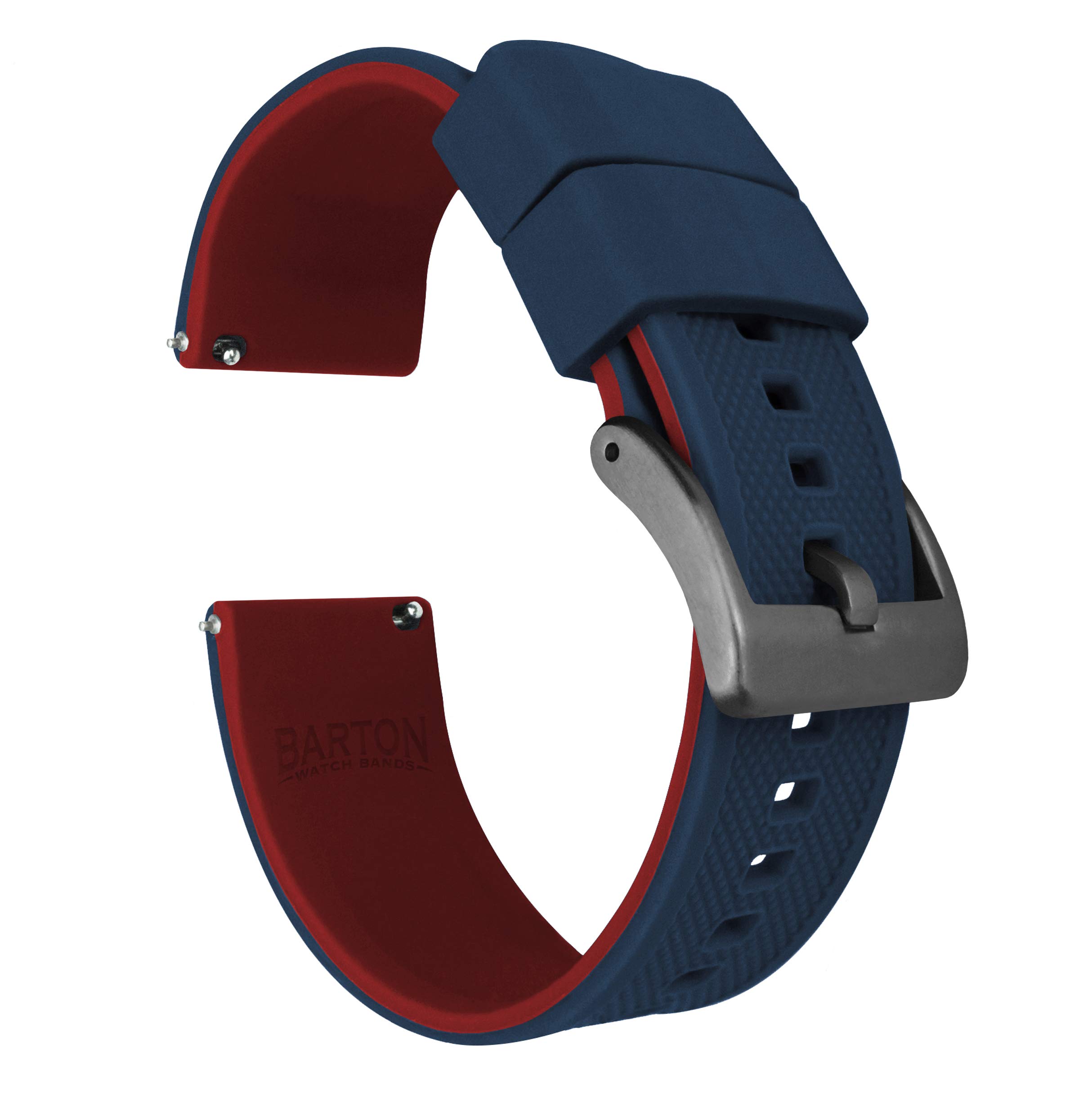 BARTON Elite Silicone Watch Bands - Gold Buckle Quick Release