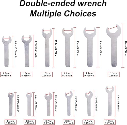 Miniatura 2 de Juego de llaves de boca única, juego de llaves de un solo extremo, juego de llaves de slacet chapadas en forma de U, juego de llaves de un solo