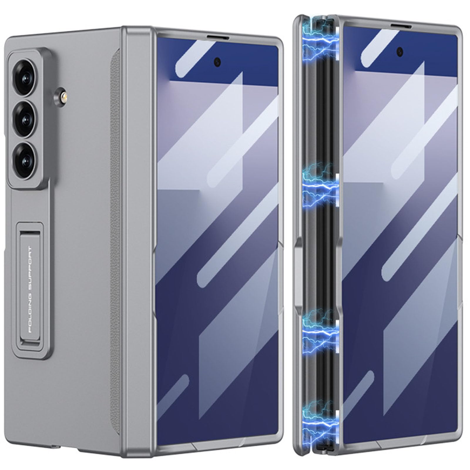 Coque Samsung Z Fold 7 robuste antichoc et béquille cachée anti-rayures - 8