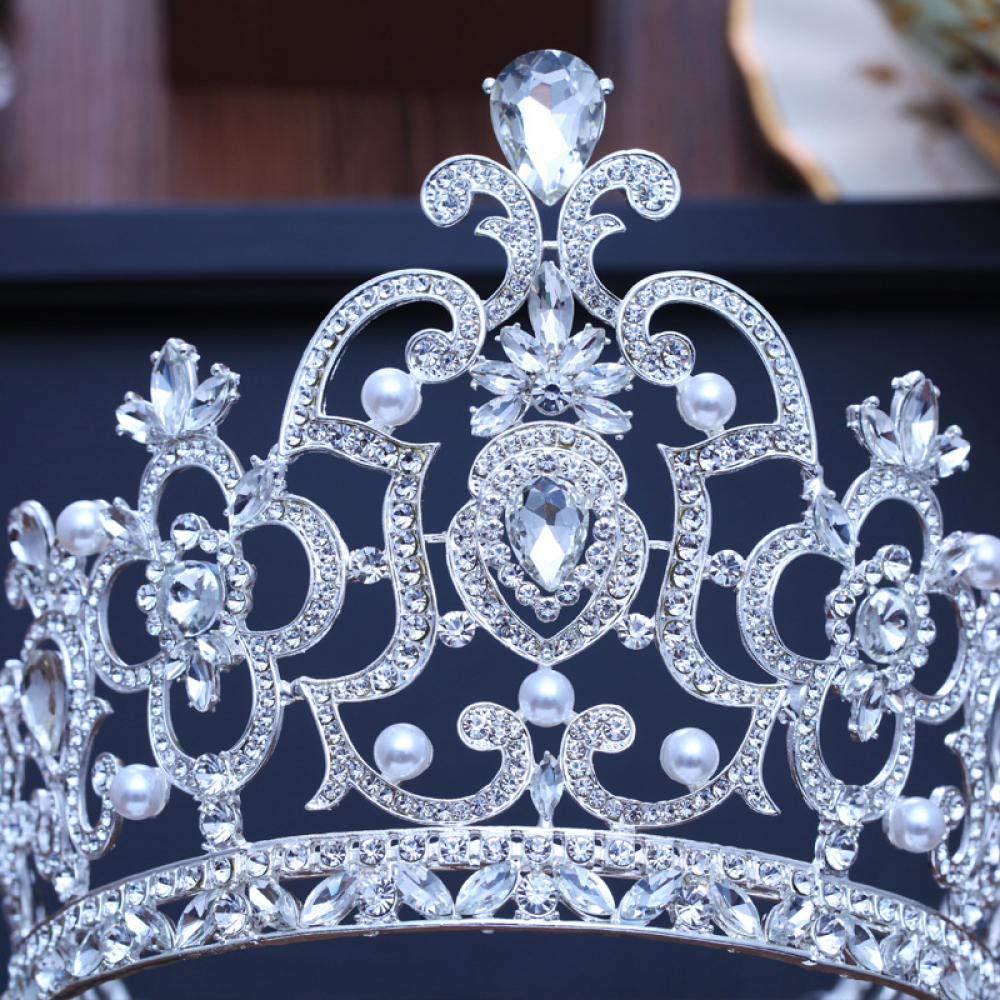 Tiara Ruinuo 316L'Alliage Coiffe La Couronne De Luxe Noble Cour Argent Femme Simple Fashion Mariage Accessoires Cheveux Serre-Tête Vintage Cadeau Parti