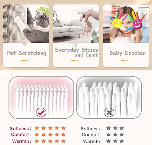 Miniatura 3 de ABANO Funda acolchada de algodón para sofá, sabor étnico, lavable, antideslizante, gránulos en la parte posterior, funda de sofá súper suave, funda