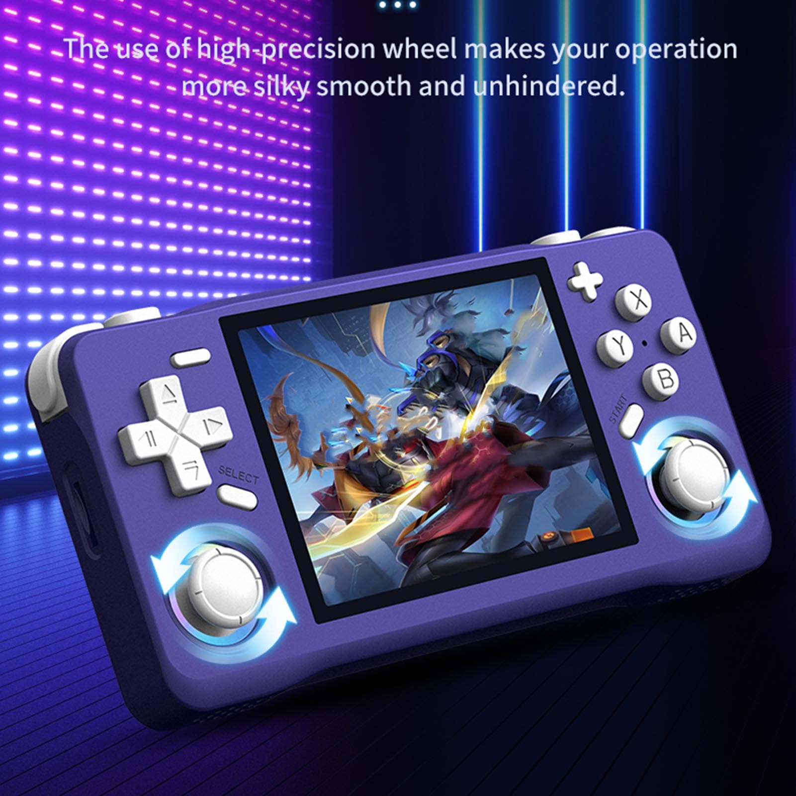 Luocute Retro Electronic Game Machine, 3,5 -calowy Ekran HD, RK3326 64BT A35, 6 -godzinny Bateria, 16 Emulatorów, Konsola Przenośna (128GB)