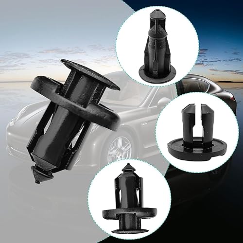 Miniatura 5 de 100 clips para guardabarros de parachoques, clip de revestimiento de guardabarros de 0.394 in compatible con Honda CR-V Accord Civic Acura, 1