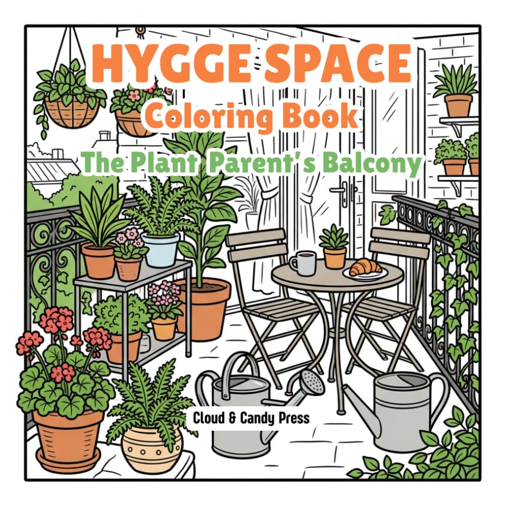 Little Corners: The Plant Parent’s Balcony | A Bold and Easy Cozy Coloring Book Featuring 50 Simple Aesthetic Plant and Garden Designs for Relaxation