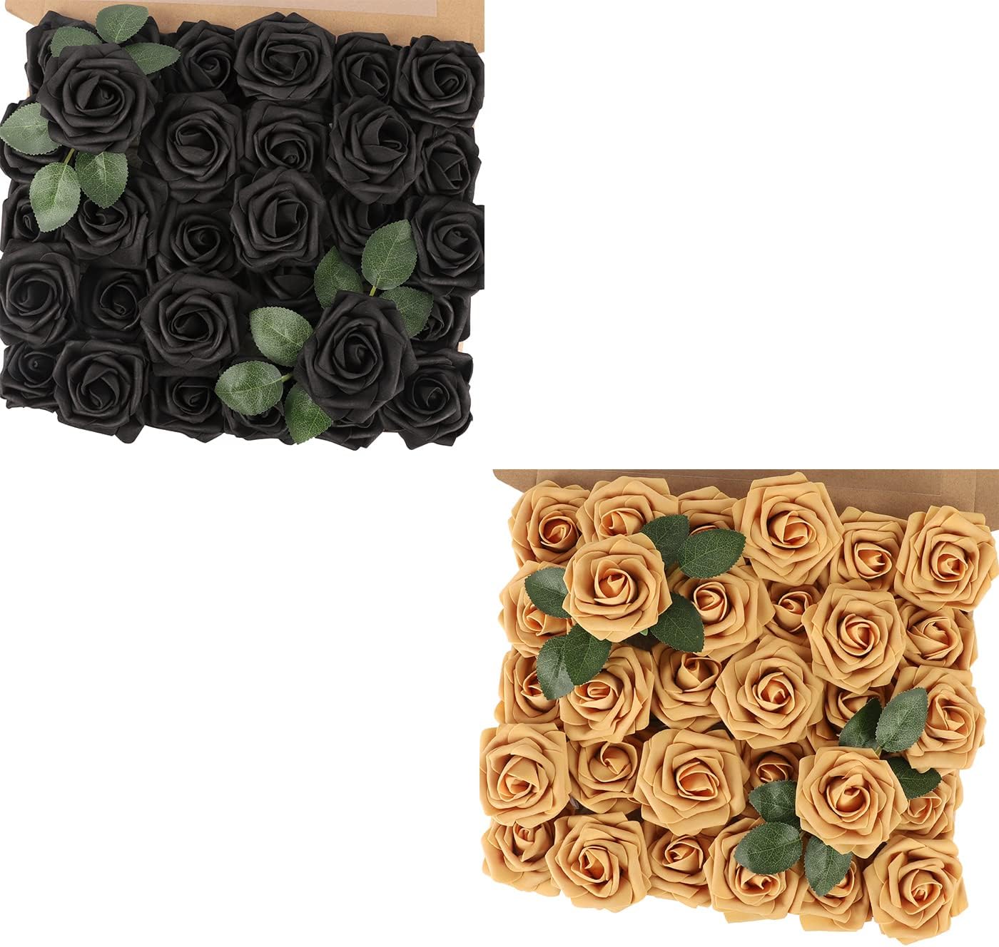 MACTING Artificial Rose Flowers, Real Touch for DIY, Bouquets, Wedding Party, Baby Shower, Home, Christmas Tree Decoration, 30 Pieces