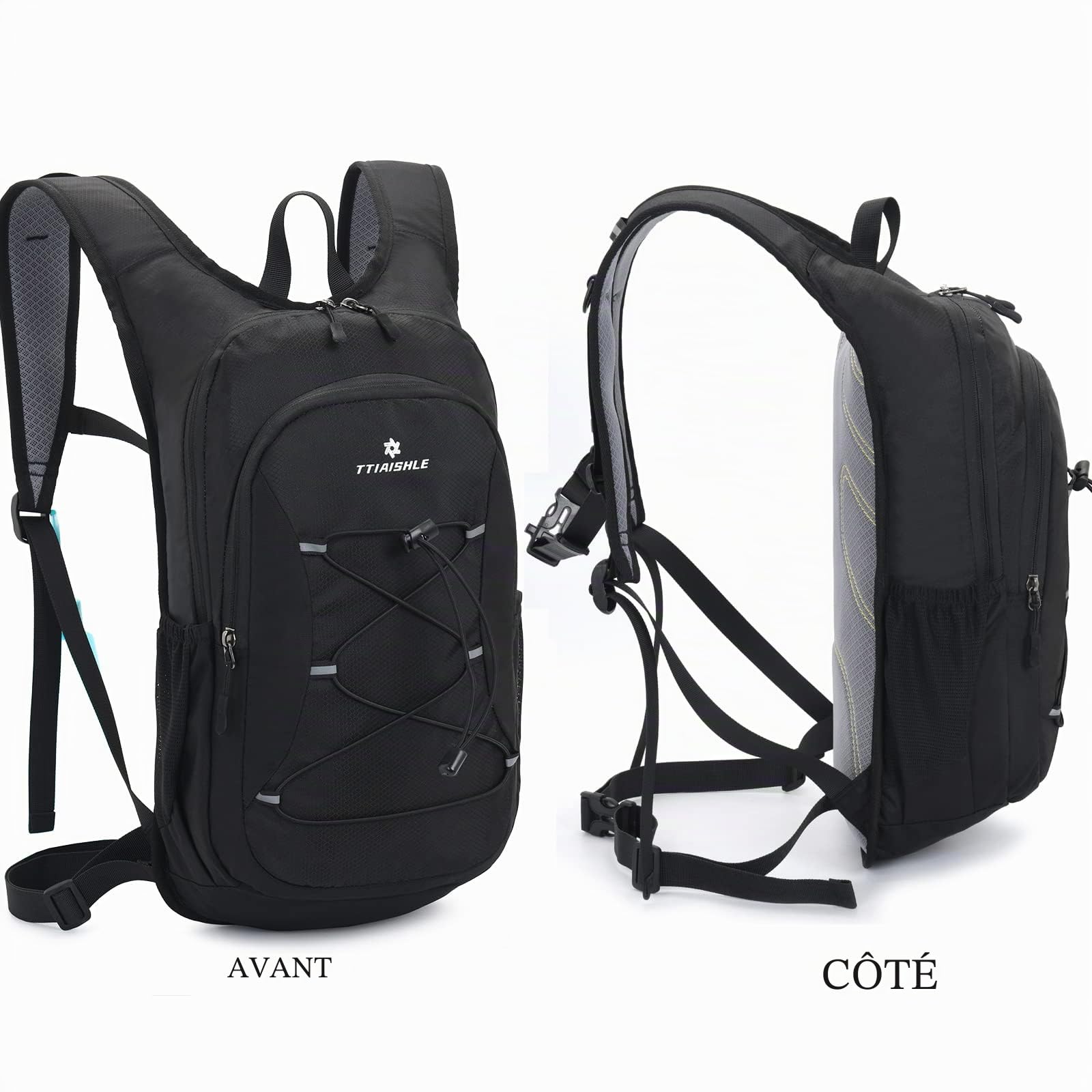 Sac d'hydratation avec vessie d'hydratation 2L, Sac à Dos de vélo Sac à Dos d'eau pour la randonnée, Le vélo, Le Camping, Le vélo, la Course ou Le Ski
