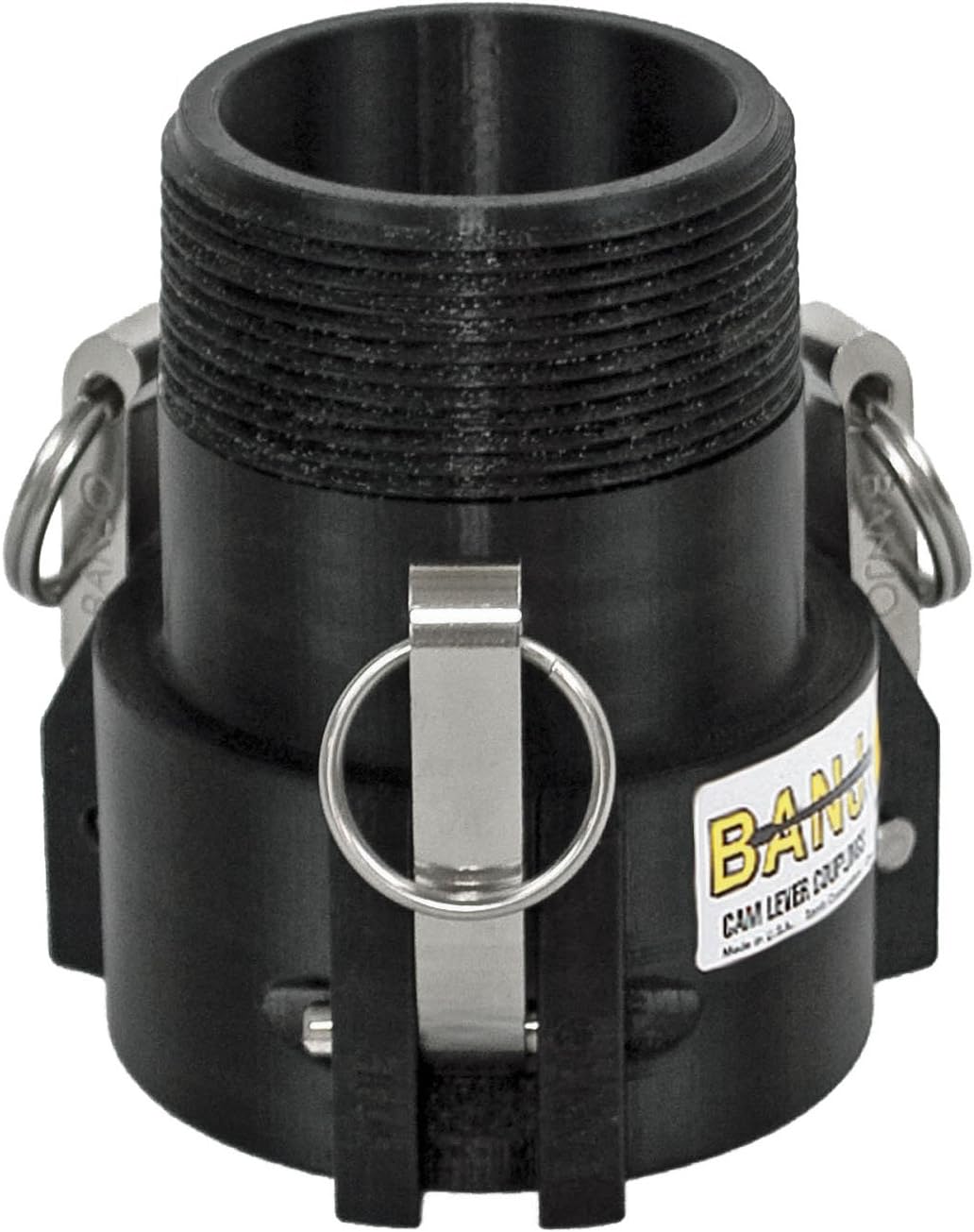 Banjo 3" Female Coupler - 3" Extended Male Thread Poly Cam Lever Coupling (303B)