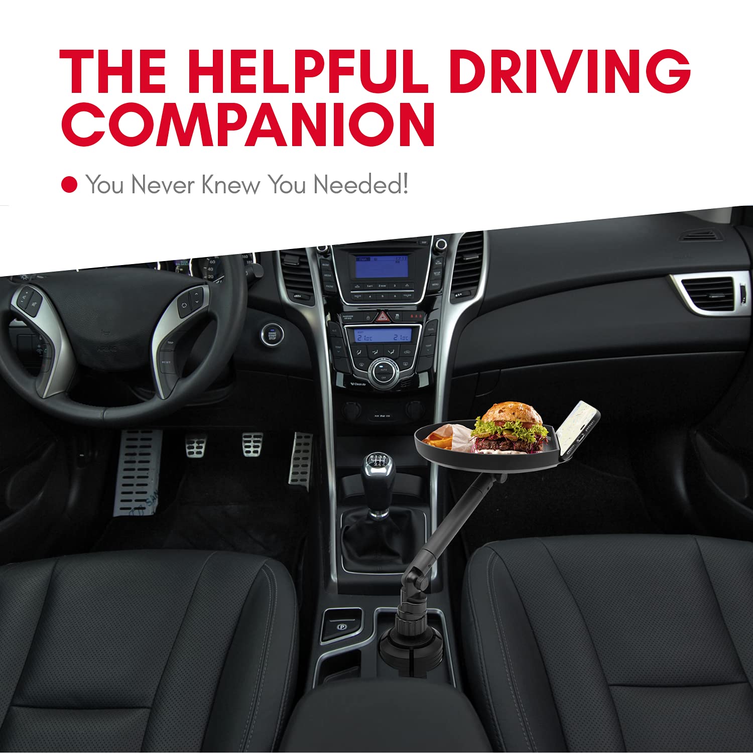 Buy Macally Cup Holder Tray for Car Adjustable Car Tray Table