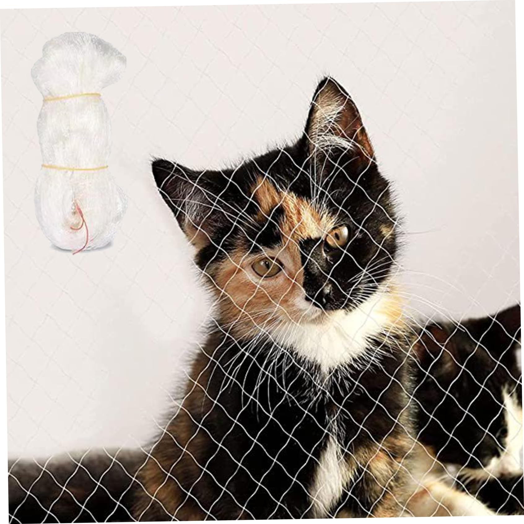 Rete da balcone per animali domestici 26x10 ft Rete anticaduta trasparente per gatti da balcone in nylon antiuccelli tagliabile per scale e finestre