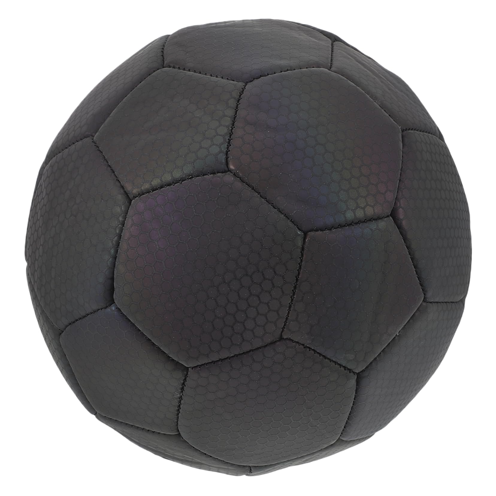 Happyyami Balón Fútbol Holográfico Reflectante de Entrenamiento y Partidos | Alta Visibilidad, Uso Versátil en Escuelas y Encuentros, Diseño Distintivo, Apto para Niñas y Adultos