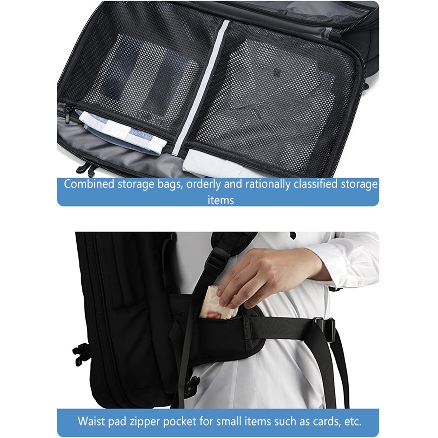 Zaino a compressione sottovuoto con pompa per vuoto zaino da viaggio