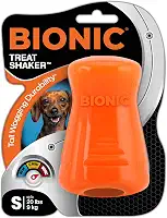 BIONIC Brinquedo de petisco para cães, pequeno - brinquedo interativo para mastigar cães que resiste aos mastigadores mais resistentes, para cães de até 9 kg