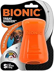 BIONIC Brinquedo de petisco para cães, pequeno - brinquedo interativo para mastigar cães que resiste aos mastigadores mais resistentes, para cães de até 9 kg