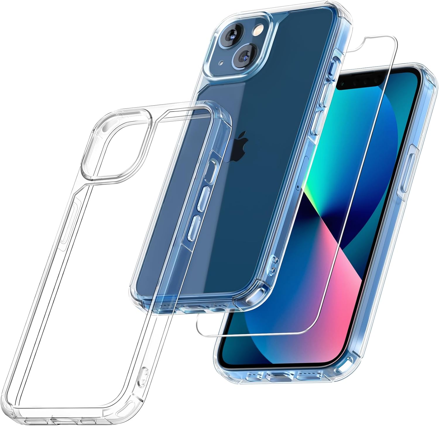 Transparent iPhone Case With Screen Protector