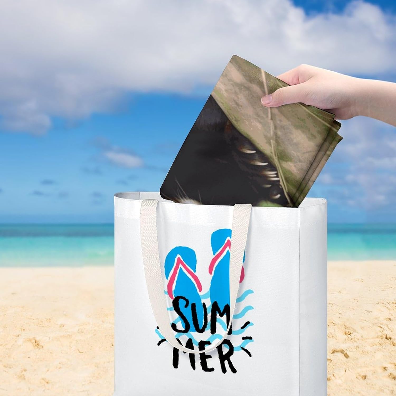 Swimming Towel, Little Red Panda Printed Fashion Towel,Portable Towel,Durable Towel