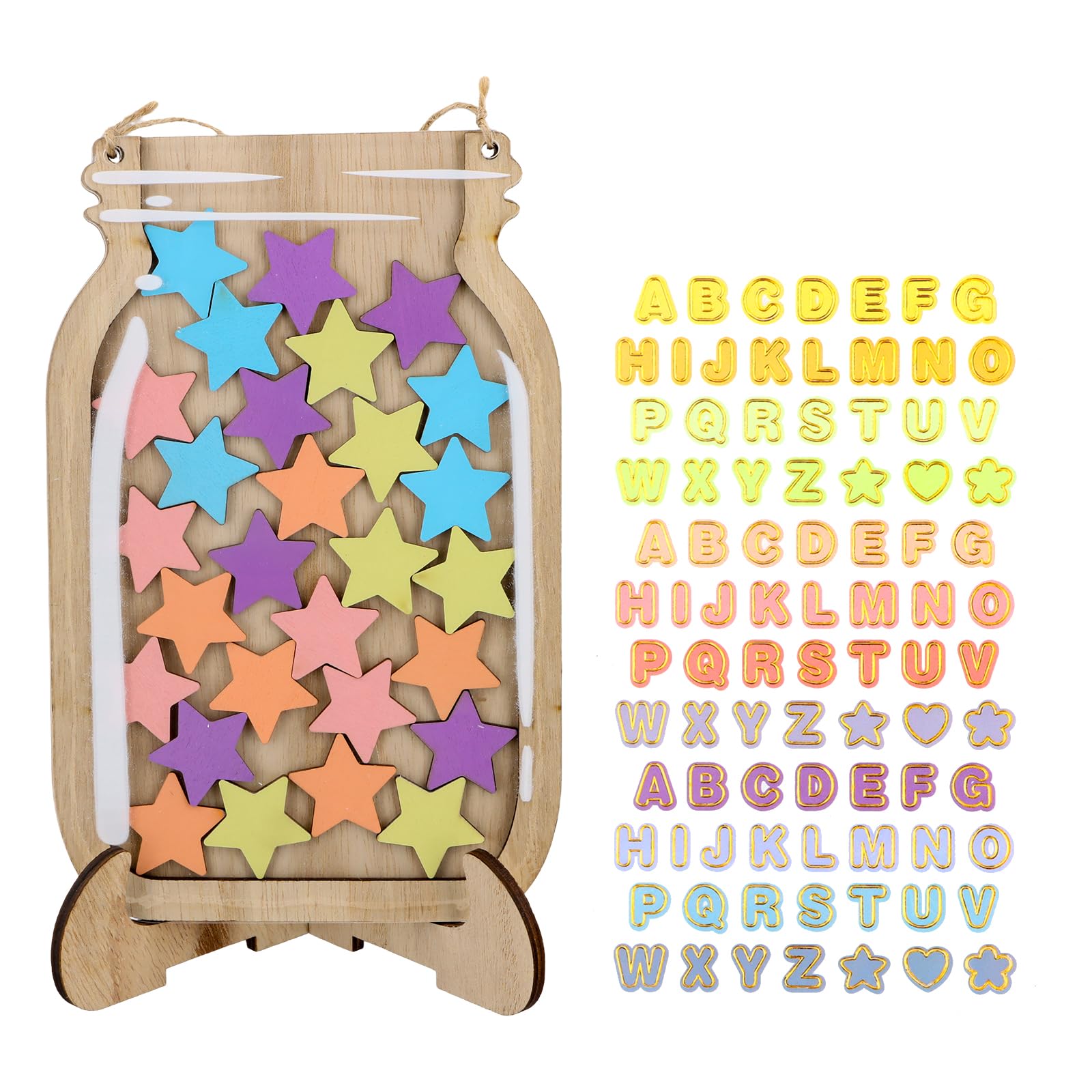 YILANJIN Stars Incentive Jar with 30 Star, Good Behaviour Chart Reward ...