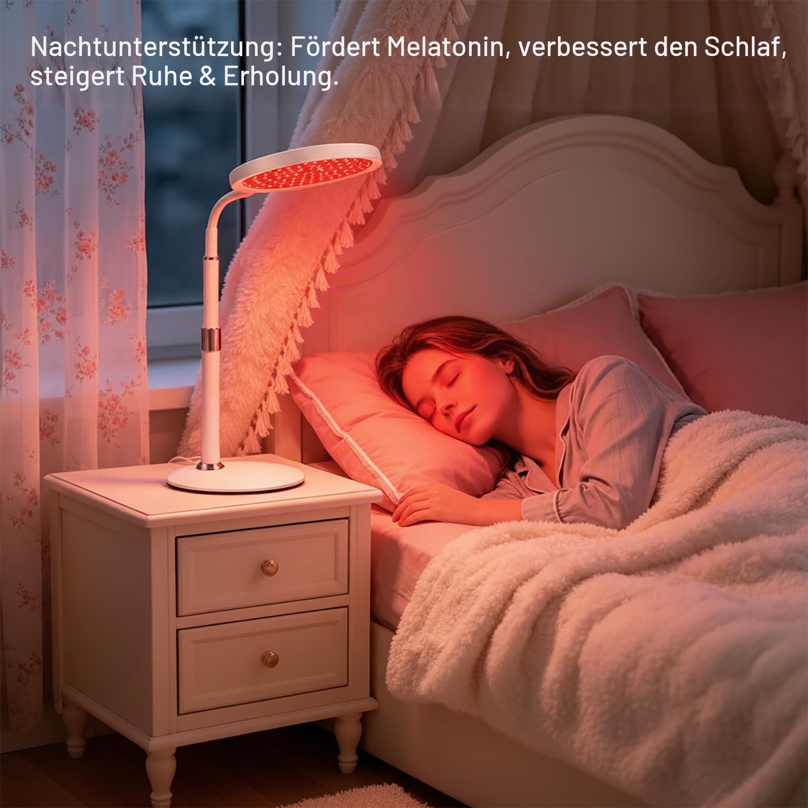 Rotlichtlampe Infrarotlampe Für Gesicht, Led Rotlichtlampe