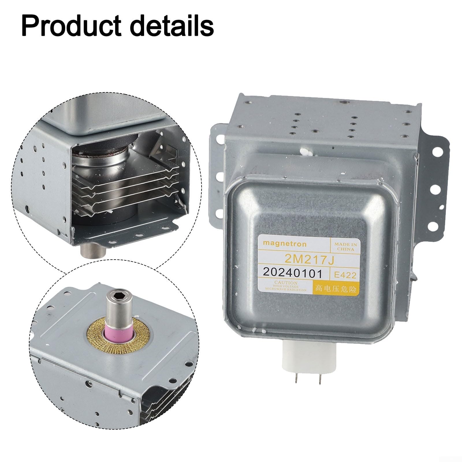 Forno a microonde Magnetron 2M217J per modello Midea Parte di ricambio funzionante a 2456 MHz con 580 W di potenza compatibile con 500 700 W di potenza a microonde