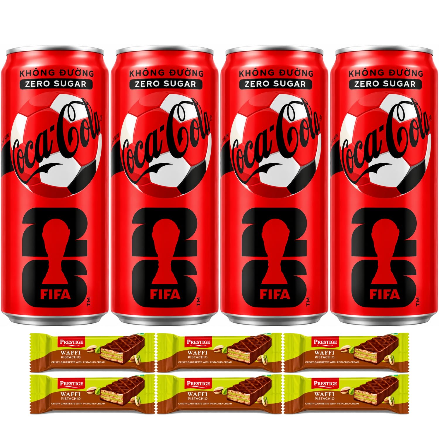 COCA-COLA - Zero Sugar FIFA Special Edition (ARG, GER, ENG, NED) - Soft Drink Cans (320ml x 4pcs) By COUGAR | Refreshing Sugar Free Carbonated Cola Beverage Assorted Country Design Pack | Fizzy Chilled Party Drink Combo – (Imported-MALAYSIA)-picture-17