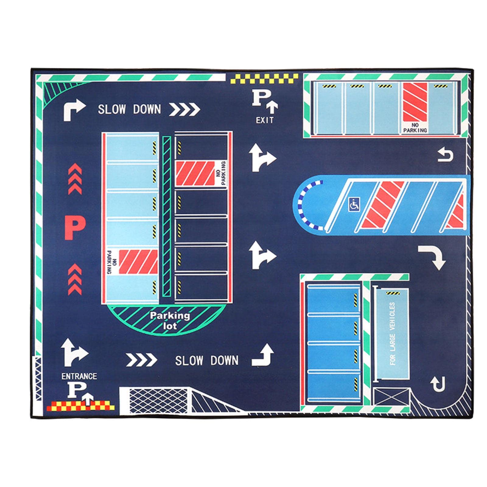 Scenario di Parcheggio in 1/32, Gioco di Guida Educativo per Bambini Pressofuse, Stile a