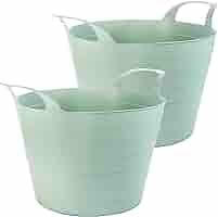 Cleafe - Cestino Cesto Portatutto Oggetti Con Manici 26.5x18x17cm - Foto 3