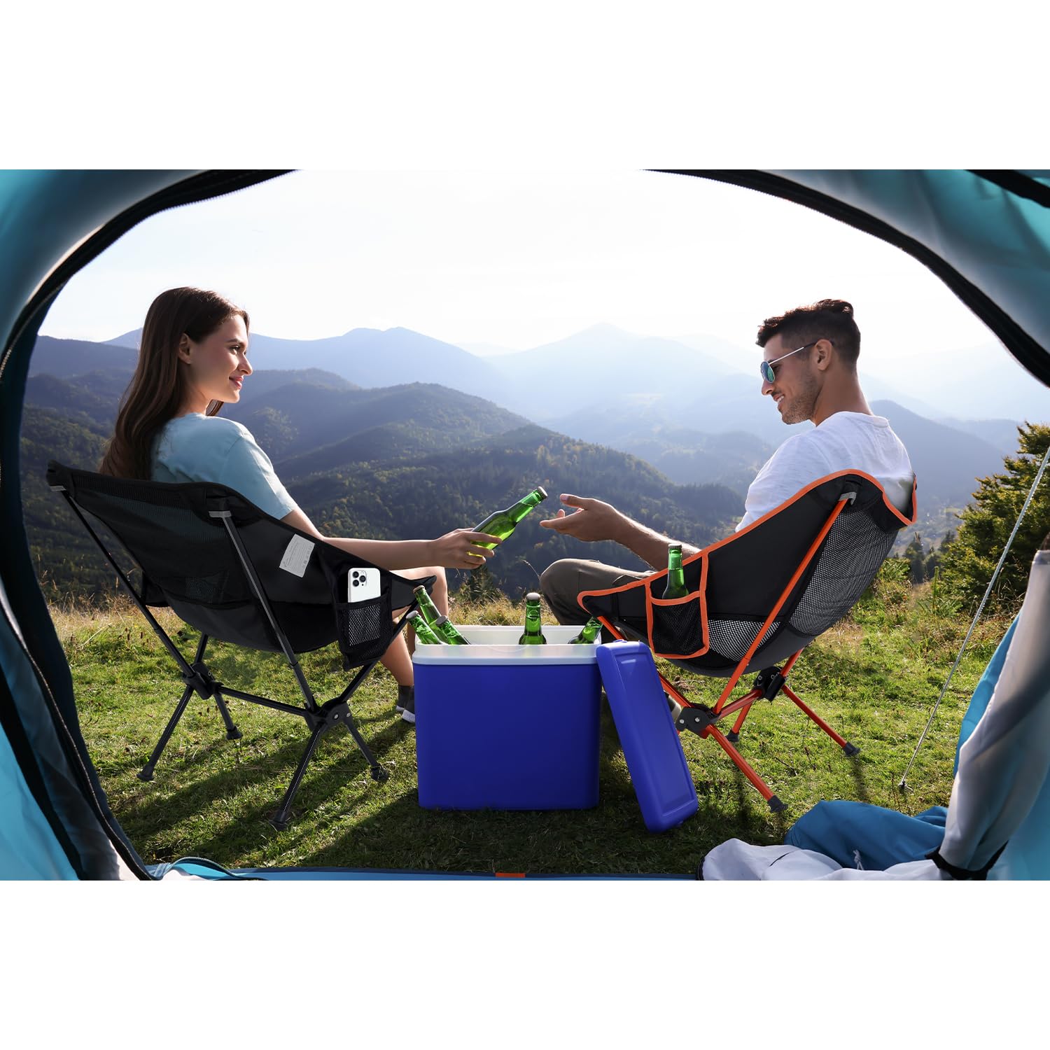campingstühle 6er set Sportneer Campingstuhl Faltbar Camping Stuhl 6,6 cm erweitern Tragbarer Tragfähigkeit 150KG Ultraleichter Packmaß Kleiner Klappstuhl für Kinder, Picknick, Outdoor, Schwarz, 1 Sport & Freizeit Color:Walleye Flash Die Tour du Mont-Blanc Vendor_SRAM
