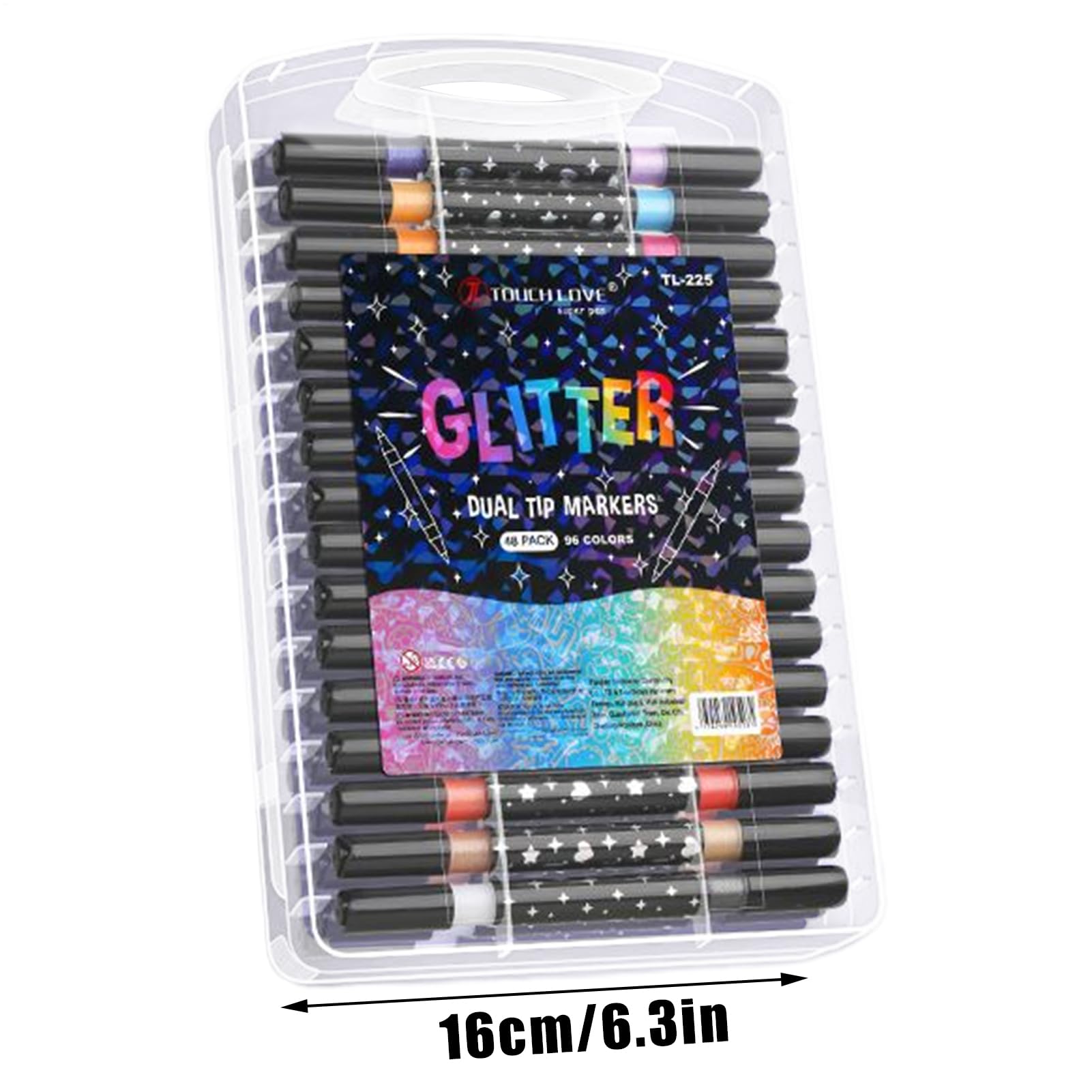 Pennarelli a Vernice Glitter Penne Artistiche a Doppia Punta