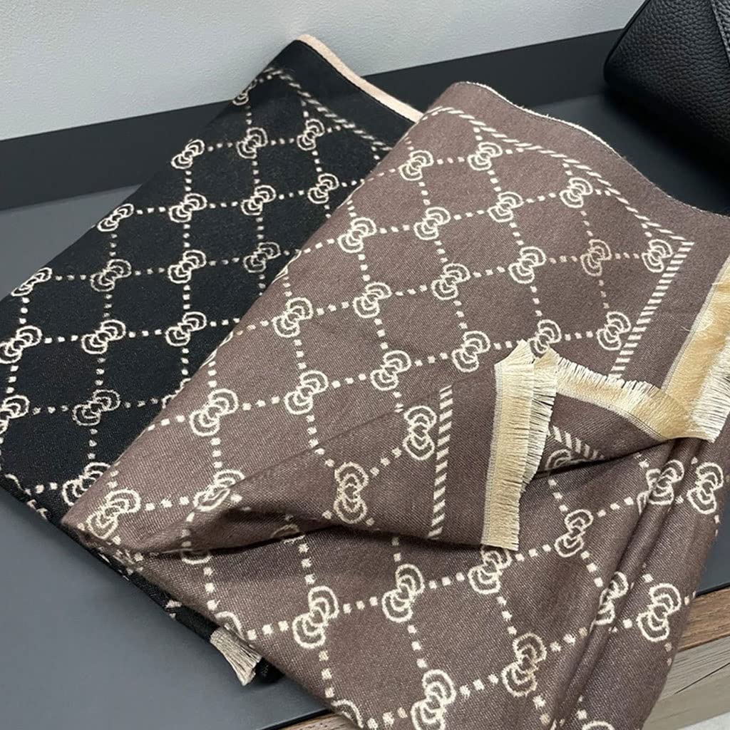 Sciarpa Scialle Sciarpa di cotone di poliestere for le donne inverno sciarpe calde moda moda francese romanticismo involucri scialli lunga coperta sciarpe Stola Elegante