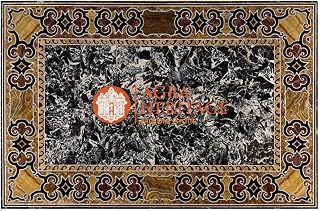 Marble Top Inlay Dining Table Pietra Dura Handmade Arts Living Room Decor