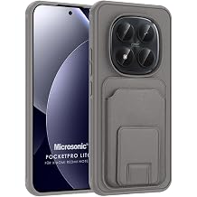 Microsonic Xiaomi Poco M8 Pro i in K l f PocketPro Litchi Gri [Poco M8 Pro ile Uyumlu K l f - Gri]
