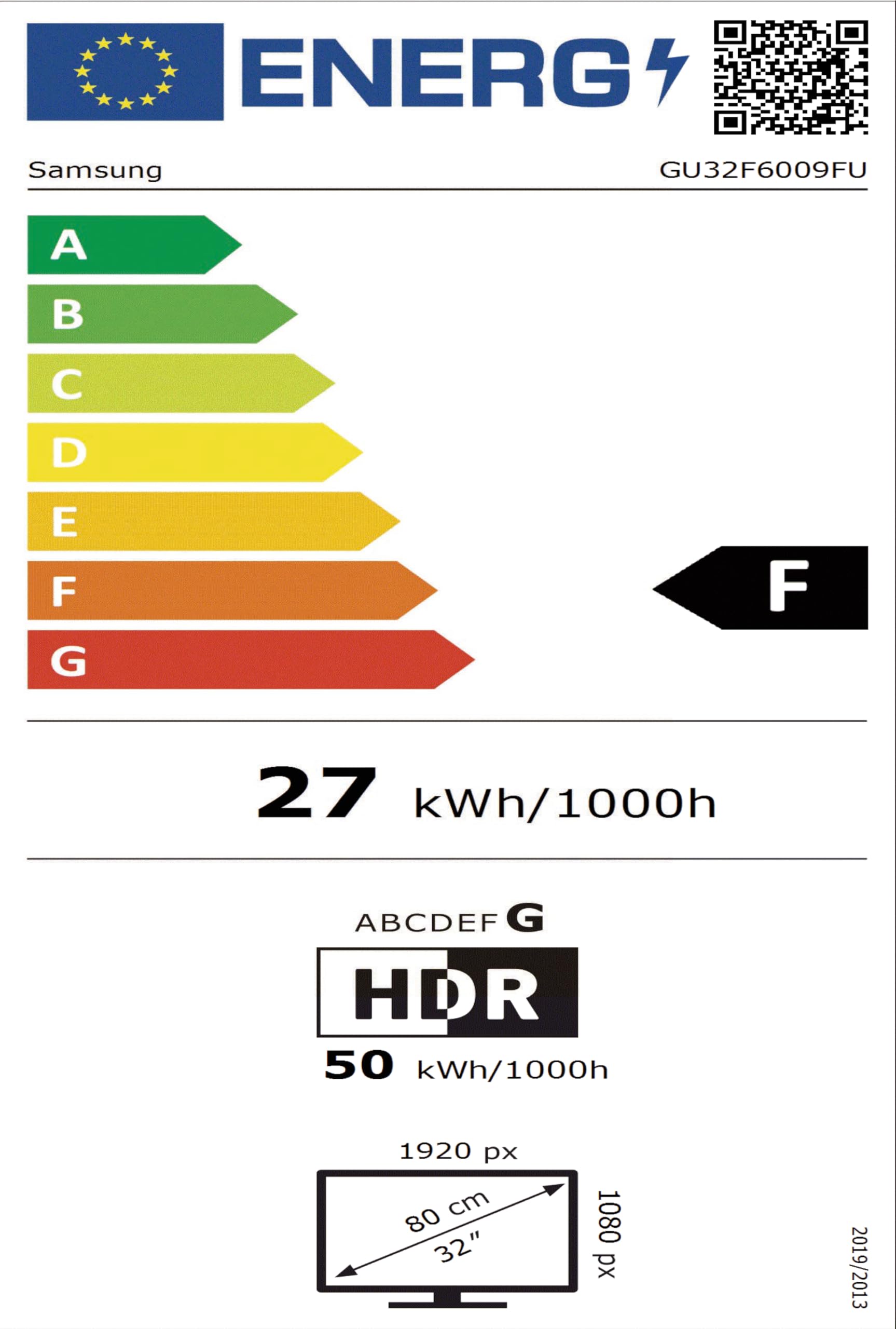 Samsung Full HD F6009F 32 Zoll (81 cm) LED Flachbildfernseher, PurColor-Technologie, HDR, Object Tracking Sound Lite, Knox Security, One UI Tizen, Smart TV, Unbegrenzt kostenlose Inhalte