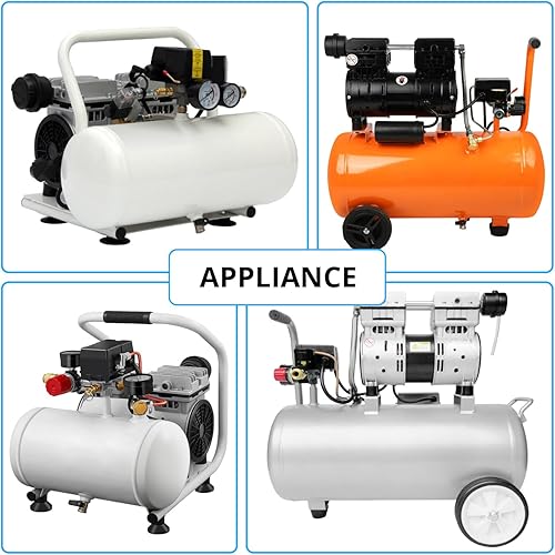 Miniatura 7 de Válvula de control universal del interruptor de presión del compresor de aire (90-120 PSI, 110V-240V) con regulador de 0-180 PSI y válvula de alivio