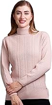 GODFREY Women's High Neck Knitted Woolen Sweater