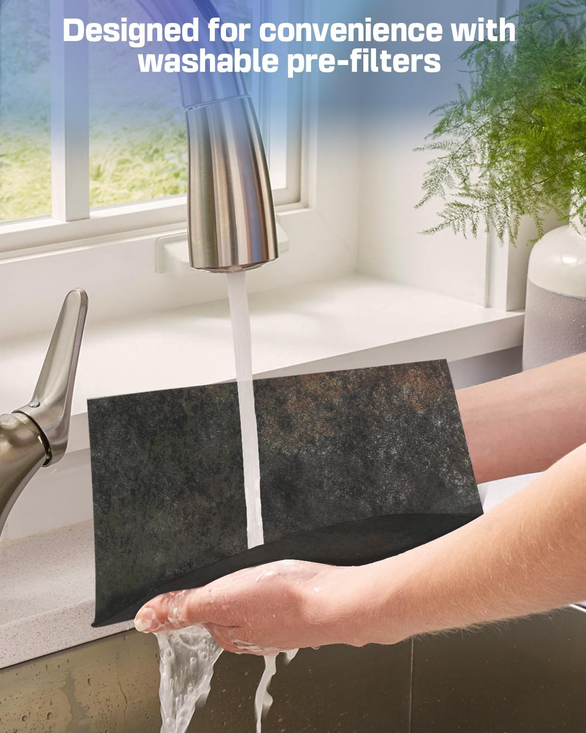 Air Purifiers for Home Large Room Up to 1848sq.ft, Airtok Air purifier for Home Pet, Washable Pre-Filter Air Quality Monitor HEAP Sleep Mode Air Cleaner for Bedroom, Dorm room, Office, AP3001 White - Image 4