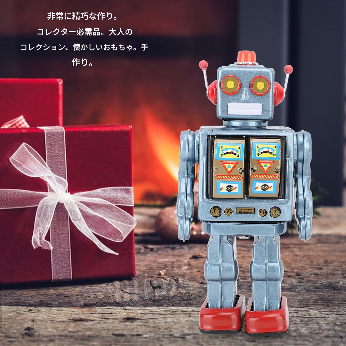 歩行 おもちゃ 歩行 パトロボ 昭和 おしゃべり ブリキ 電動回転フィギュアモデル 金属製ブリキロボットおもちゃ | Amazon レトロ 人形 その他