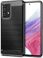 Vista 181 de Funda Qiinogow compatible con Samsung Galaxy A23 4G/5G, cubierta delgada para teléfono con absorción de golpes, funda protectora de fibra de carbono