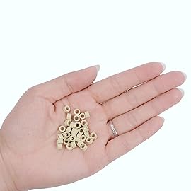 200pcs Micro Silicone Rings Hair Extensions Kit I-tip Hair Pliers Micro Pulling Hook Needle Loop Threader and Micro Silicone Links (Blonde)