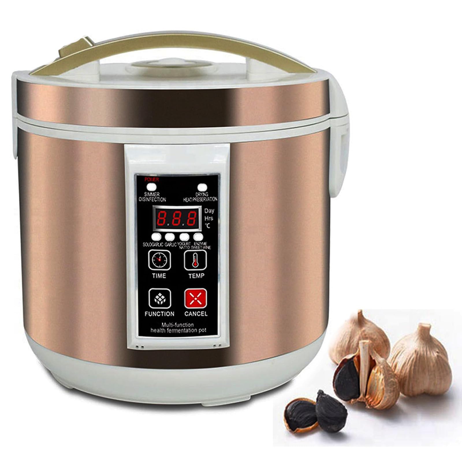 Fermentador de ajo negro, olla fermentadora multifuncional, máquina de fermentación inteligente, olla de fermentación de ajo negro, olla fermentadora,para yogur,natto,arroz dulce,7.5l