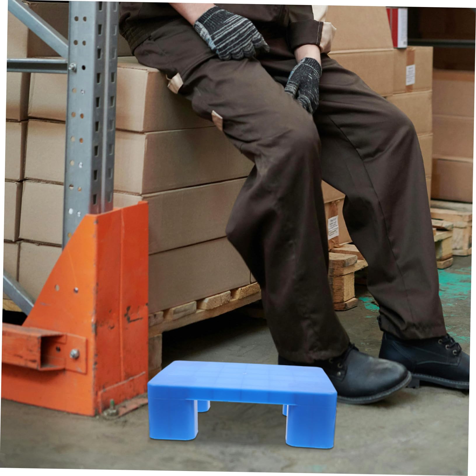 iplusmile Palette Plastique Abs Robuste et Résistante pour Stockage Industriel, Capacité Élevée, Stable et Ventilée, pour Entrepôt et Garage, Usage Industriel