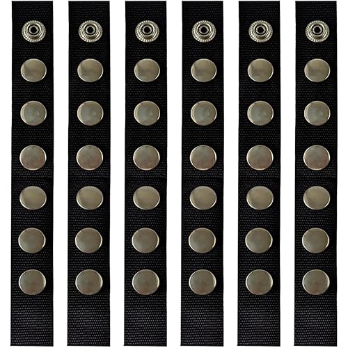 6PCS Snap Extender for Boat Canvas Upgrade Extension 6 Size 1"~6",Black Boat Cover Snap Extender,Extend The Life of Your Boat Top Canvas