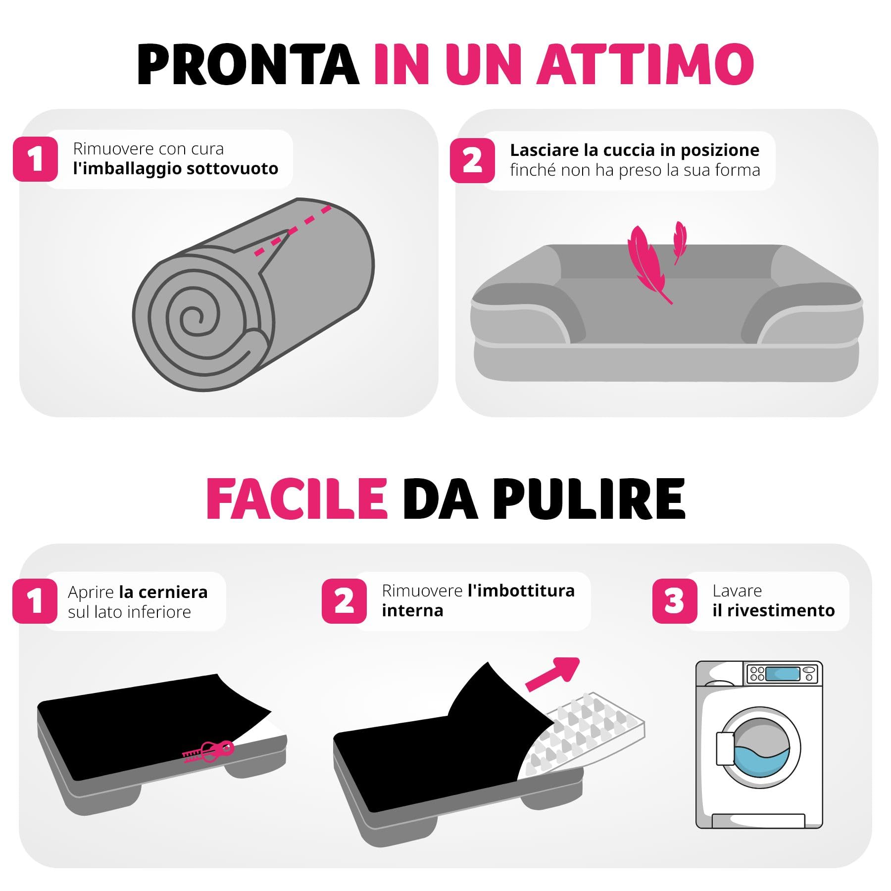 tectake® Lettino per Cani Ergonomico, Cuccia Ortopedica, Bordo Alto, Lettino Cane con Rivestimento in Peluche Impermeabile, Imbottitura in Memory Foam, Antiscivolo - 112x85x18 cm