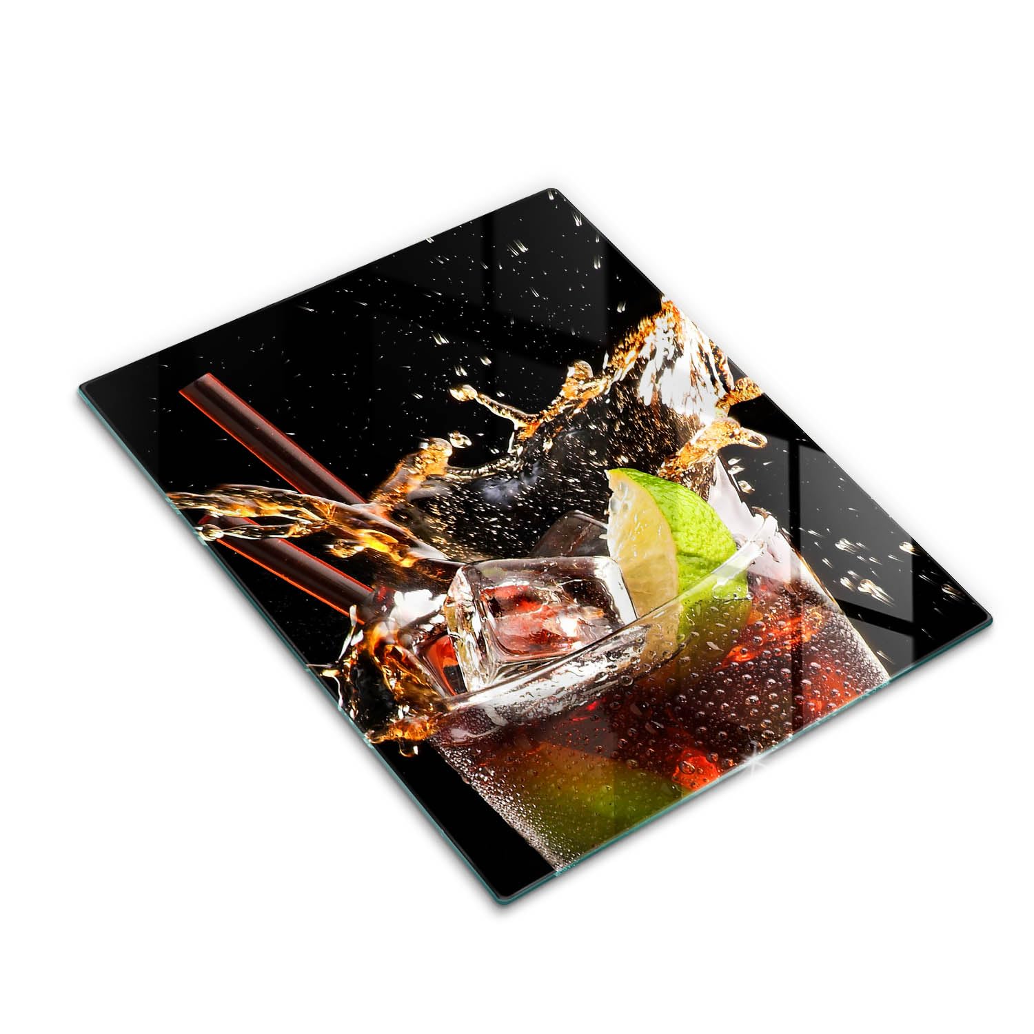 Tabla de cocina | Negro | Superficie impresa