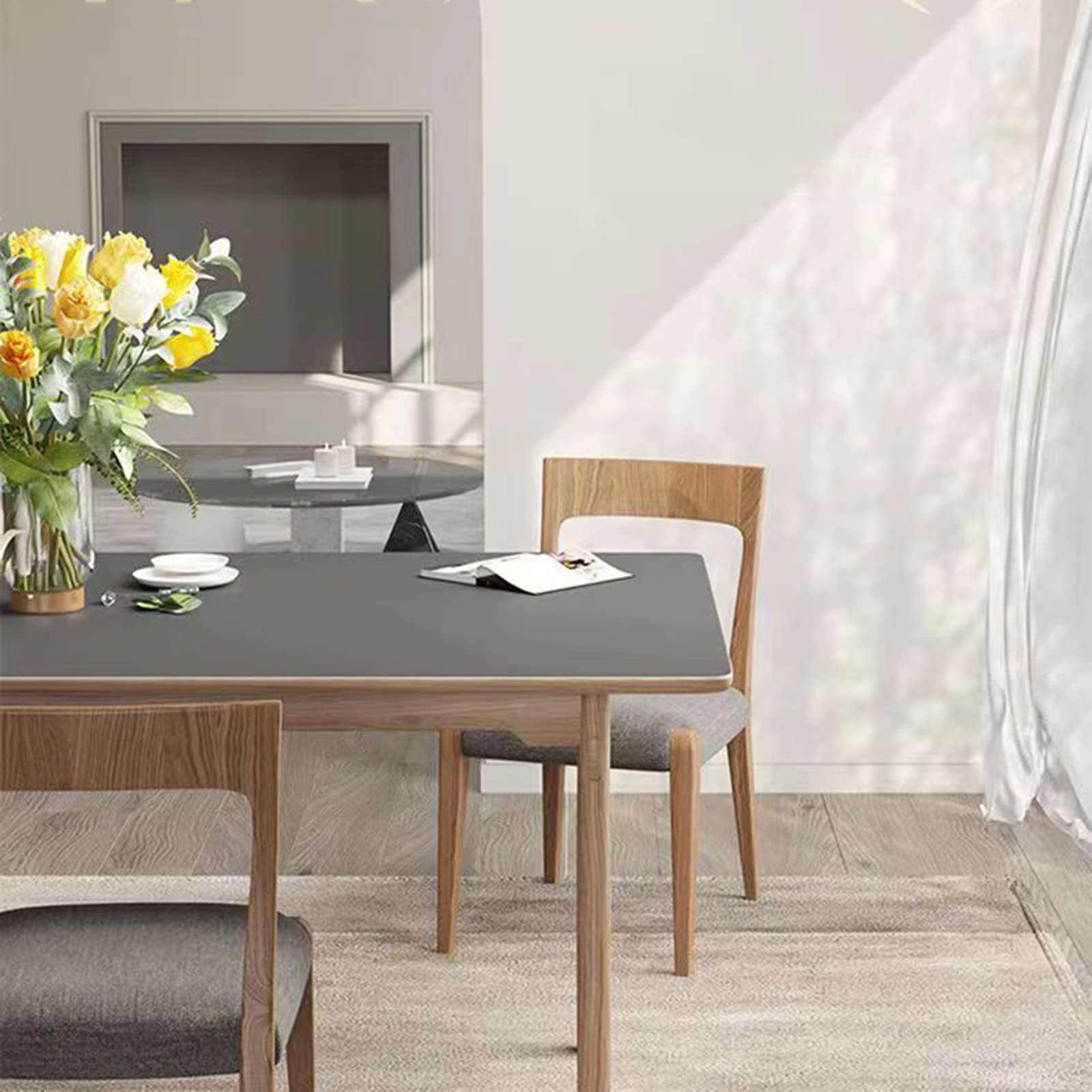 Sottomano in Pelle, Tappetino Scrivania Ufficio, Tappetino Mouse Grande Impermeabile, Tovaglia per Tavolo Antimacchia, Tappetini da Scrivania Pelle Antiscivolo, Modern(Size:90*130cm,Color:Marrone)