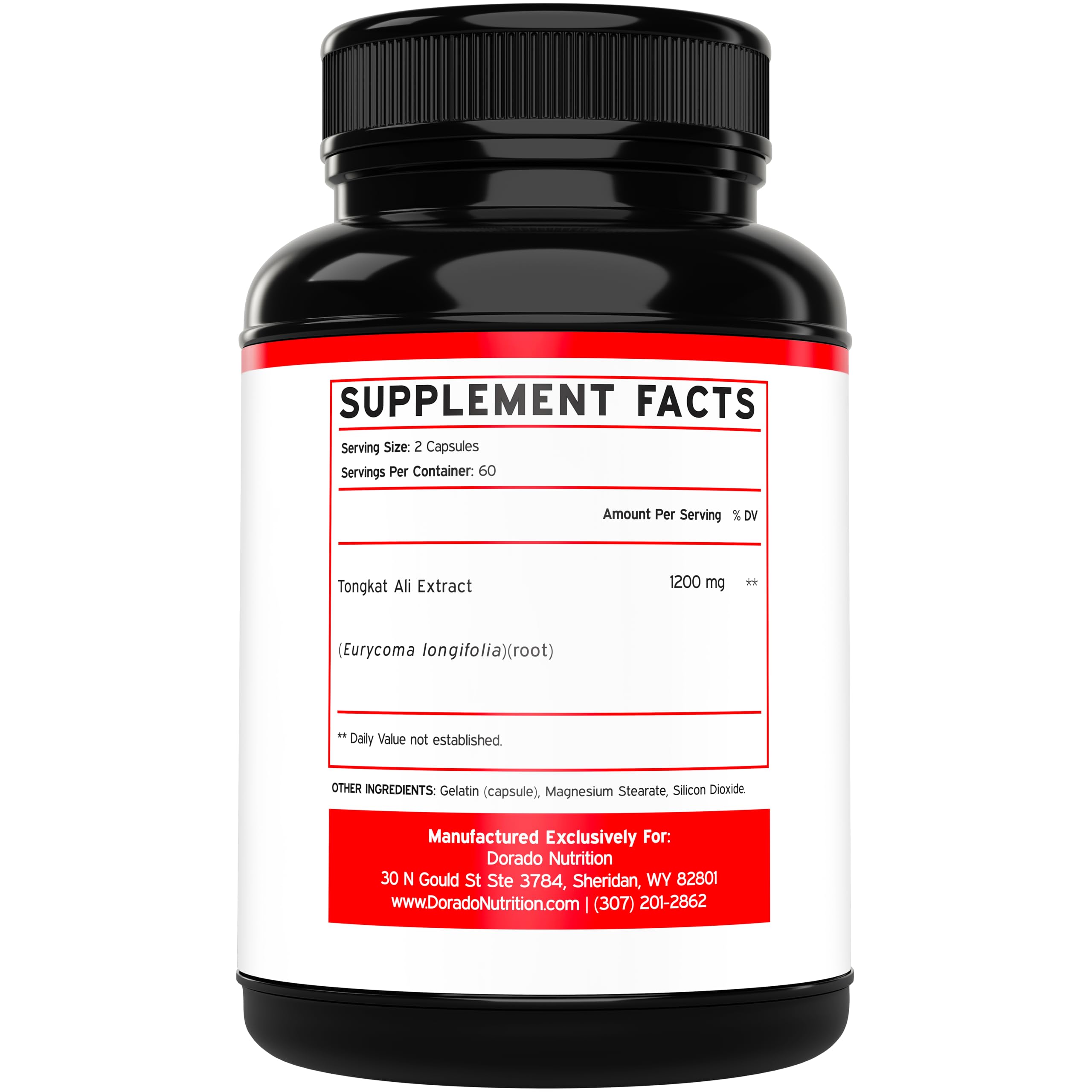 Tongkat Ali For Men (Longjack) Eurycoma Longifolia Extract 1200mg Per Serving, 120 Capsules - Longjack Tongkat Ali for Men's Health & Vitality Support - Third Party Tested, USA Made & Non-GMO — Amazon image 2