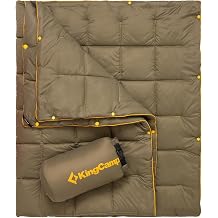 KingCamp Ultralight Camping Blanket, Wearable Packable Blanket 69" x 53"