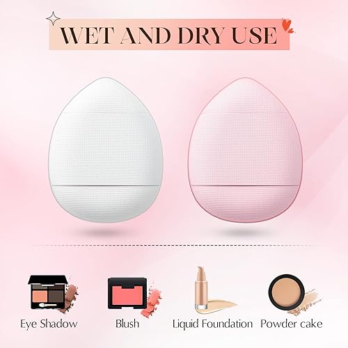 Miniatura 5 de 72 piezas de esponja de maquillaje suave para maquillaje, polvo facial, ajuste debajo de los ojos, corrector, crema reparadora, herramienta